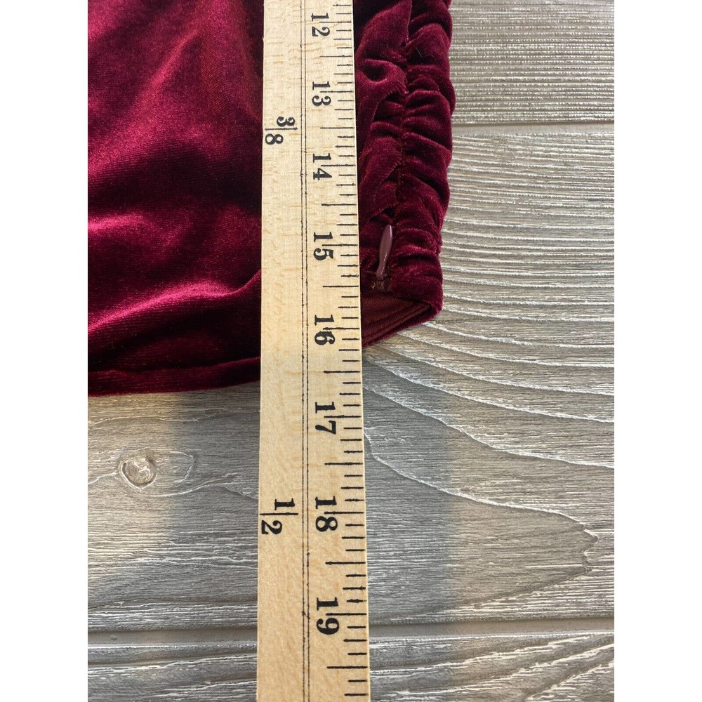 Lulu's VELVET ONE SHOULDER CROP TOP WOMENS SIZE Large Side Cinch Zipper NWT - Picture 5 of 10